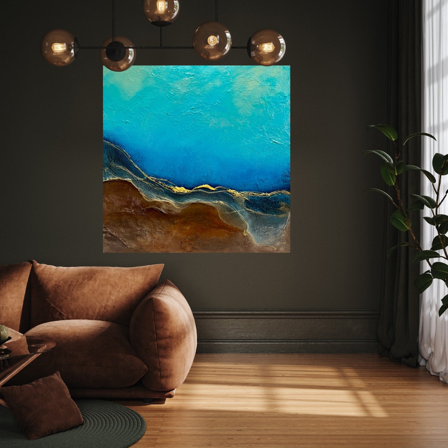 Dance of Water and Earth III - real gold!