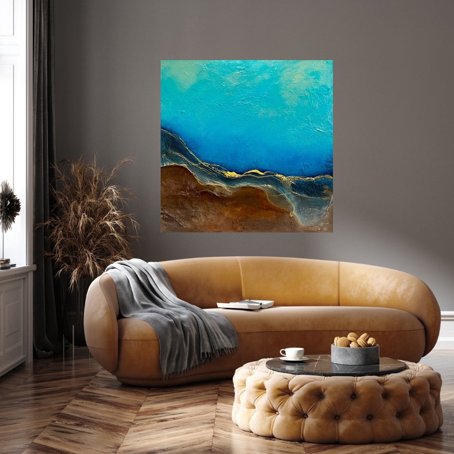 Dance of Water and Earth III - real gold!
