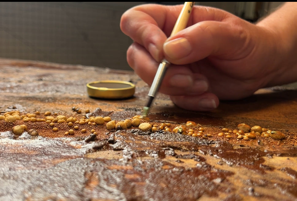 Mineral Memory — Original Painting, 100 x 100 cm