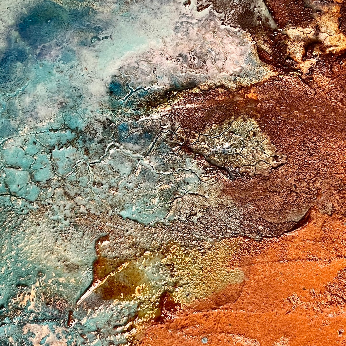 Mineral Memory — Original Painting, 100 x 100 cm