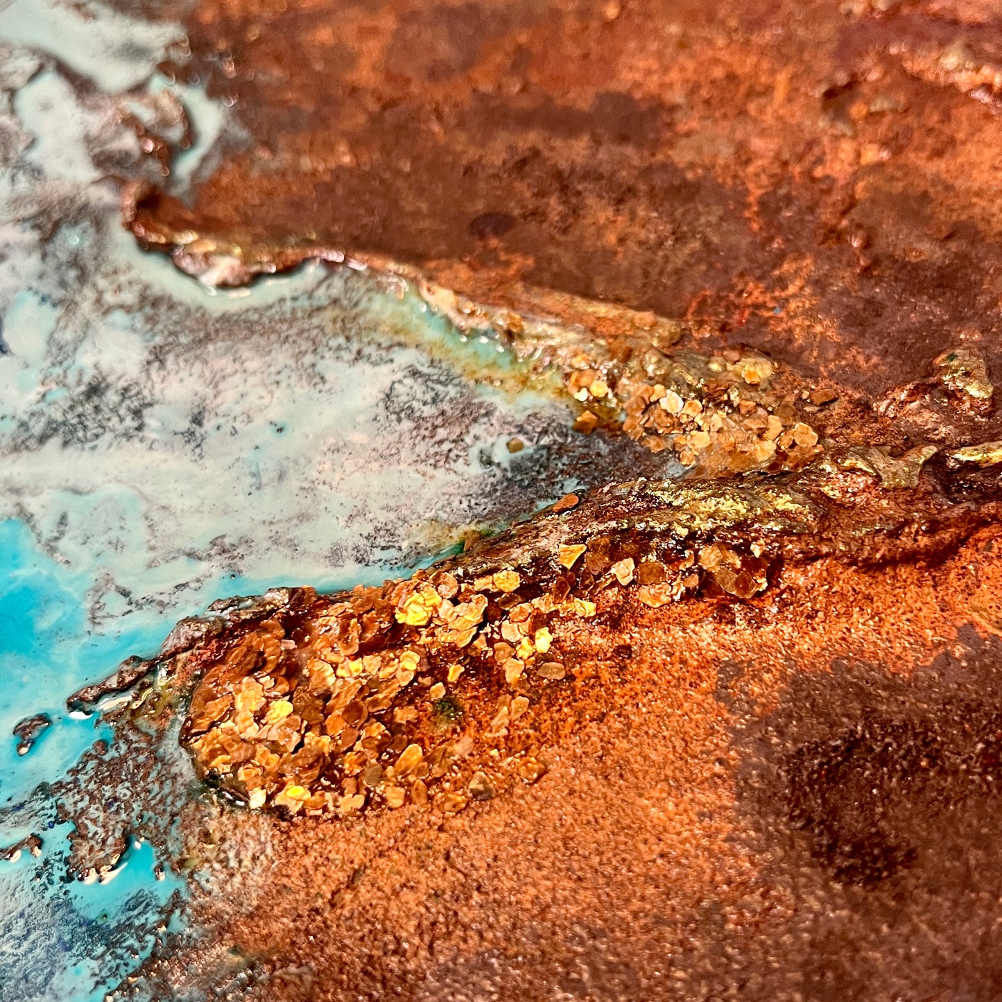 Mineral Memory — Original Painting, 100 x 100 cm