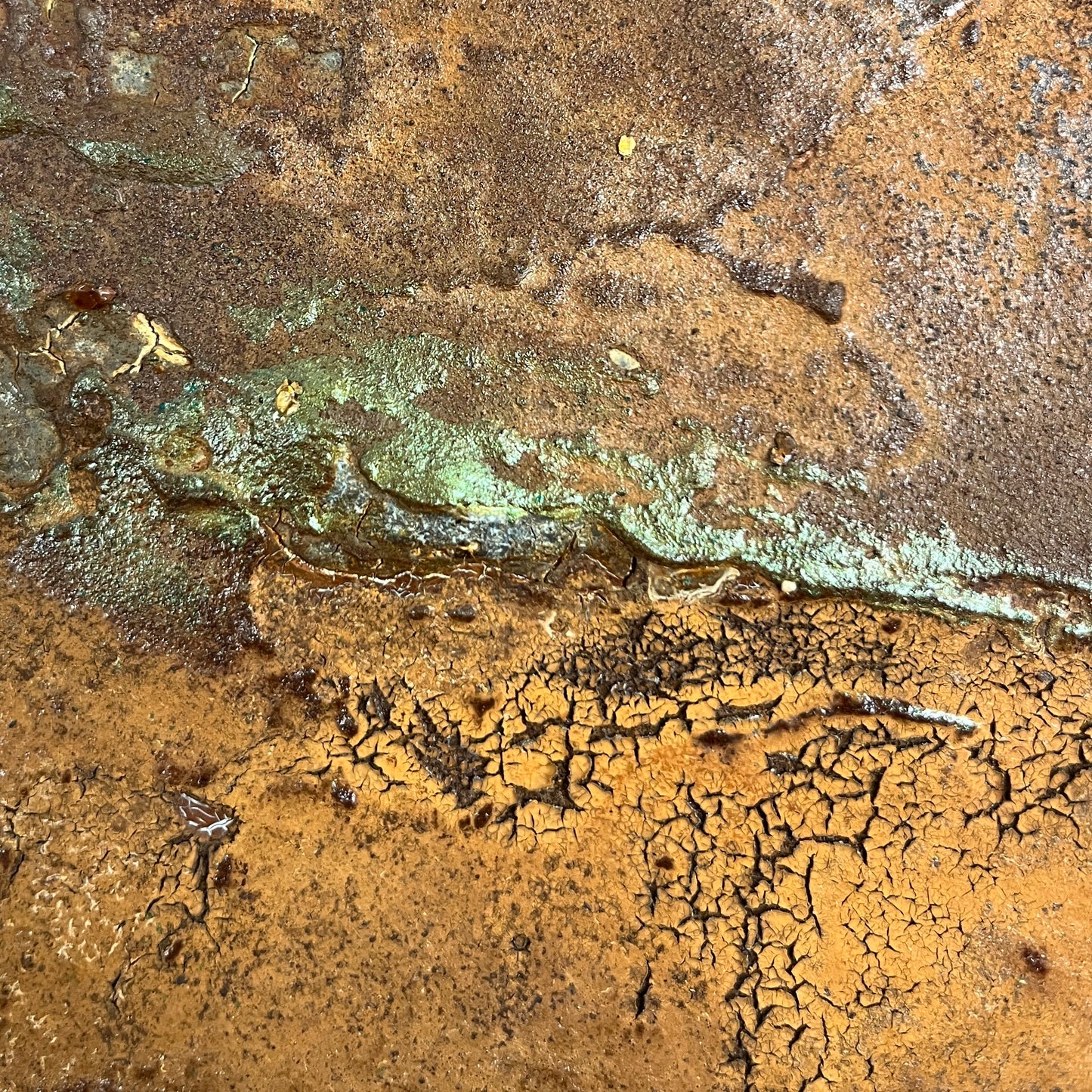 Mineral Memory — Original Painting, 100 x 100 cm