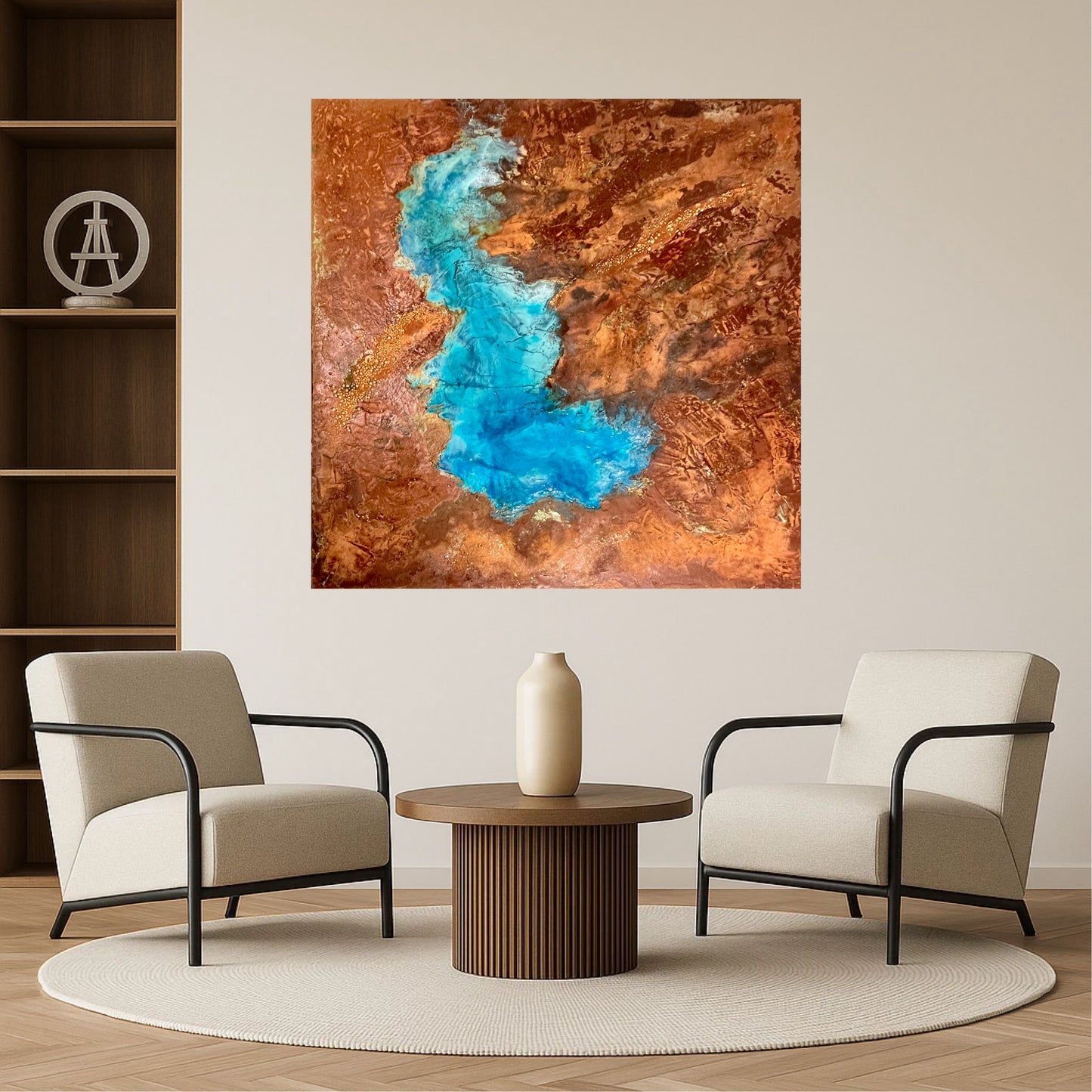 Mineral Memory — Original Painting, 100 x 100 cm